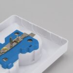 DELTA VÄGGUTTAG, INFÄLLT 2-VÄGS MED JORD, RAL 9003 - Bild 5