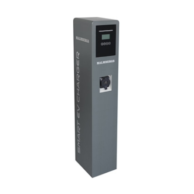 LADDSTOPLE EVON, 2X22KW, WIFI/4G/ETHERNET, 64A, 3-FAS MED UTTAG, TYP 2, IP54