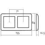 Elko Kombinationsram 2-fack RS RV - Bild 2