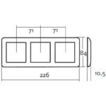 Elko Kombinationsram 3-fack RS RV - Bild 3